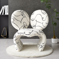 Chaise longue de loisir simple et créative Mickey en forme d'oreille pour le salon et la chambre à coucher Chaise paresseuse décontractée