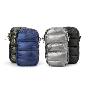 Sac à bandoulière unisexe en polyester personnalisable en gros, sac à téléphone portable, mini sac messager matelassé avec sangle, Honor <span class=keywords><strong>Me</strong></span> - Product Image 1