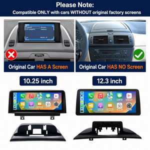 12,3 pulgadas coche Video REPRODUCTOR DE Dvd sistema Linux inalámbrico Carplay AUTO para BMW X3 E83 2005 2007 2008 GPS coche Multimedia Gps Navi Audio - Product Image 2