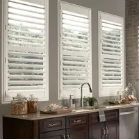 Nouvelles fenêtres à persiennes horizontales manuelles, insonorisées, modernes, pare-soleil, en bois, PVC, profilés en alliage d'aluminium, pour salon et hôtel