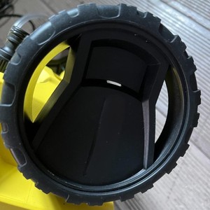 Roues pour nettoyeur haute pression Krcher, 4 pièces, en plastique jaune et noir, pour machine de lavage de voiture K2 K3 K4 K5 - Product Image 5