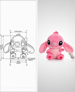 Peluche Super Douce <span class=keywords><strong>Princesse</strong></span> Animaux Marins Brodés Réversibles, Rembourrage Coton PP, Cadeau d'Anniversaire, Anti-Stress, Anti-UV - Product Image 4