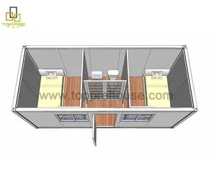 럭셔리 현대 모듈 지진 증거 가정 휴대용 캐빈 조립식 휴대용 이층 컨테이너 주택 2 침실 호주