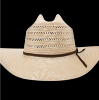 Topi Kertas Beras Jepang ND430 5BU dengan Kertas Toyo Berlapis Lilin  Monterrey 100X Cattleman Straw Hat Nevada 100X Cattleman Straw Hat