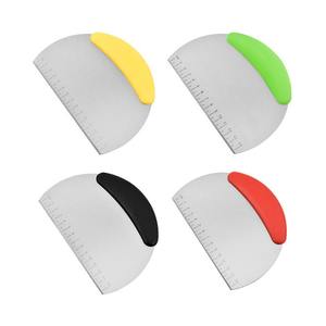 Coltello per levigatura in acciaio inossidabile semicircolare Brioche raschietto da forno con coltello per <span class=keywords><strong>farina</strong></span> graduato - Product Image 5