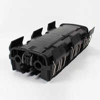 Aoptke Dome Type Optical Cable Splicing Closure 2-in-4-Out Port 12/24/48 Core Fiber Fusion Splice Box FTTH IP68 Waterproof ABS