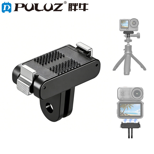 PULUZ Plastic Magnetic Quick-Release Base for DJI Osmo Nano/Action 6 Action Cameras