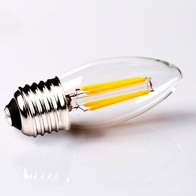 C35 C32 Candle Light Bulb LED Filament 220V 4WE27 Base Holiday Decorative Candle Holder Light Bulb
