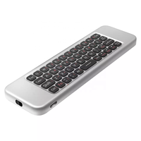 W3 Keyboard Mini Remote kontrol, tetikus udara suara nirkabel 2.4G untuk kotak TV Android Windows Mac OS Linux Remote giroskop