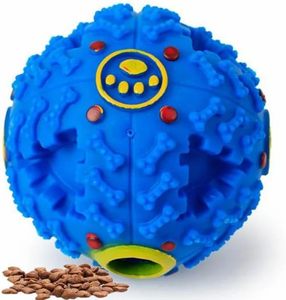 Factory New Design Durable Interactive Travel Dispensing TPU Squeaky Chew Teeth Cleaning Eco-Friendly <b>Dog</b> Feeder <b>Ball</b> Toys - Product Image 3