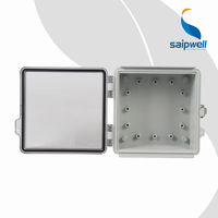 Boîtier électrique SAIPWELL IP66 transparent PC charnière étanche panneau de commande électrique boîte SP-CAT-151509 150x150x90mm