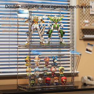 Xing You boîte d'affichage en acrylique <span class=keywords><strong>de</strong></span> <span class=keywords><strong>grande</strong></span> capacité entièrement transparente boîte aveugle rectangulaire anti-poussière support <span class=keywords><strong>de</strong></span> <span class=keywords><strong>rangement</strong></span> fabriqué en PET durable - Product Image 3