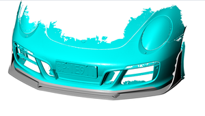 Diffusore Anteriore in Fibra di Carbonio 991 per <span class=keywords><strong>Porsche</strong></span> <span class=keywords><strong>911</strong></span> 991 <span class=keywords><strong>Carrera</strong></span> 4 GTS 3.0T 2017-2019 - Product Image 2