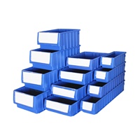 Boîte de rangement en plastique PP robuste et durable pour l'industrie, empilable, pour les pharmacies, les salles de soins infirmiers, le stockage médical et pharmaceutique