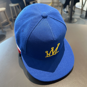 New Arrival Crown Embroidery <b>Flat</b> Bill Baseball <b>Cap</b> Two Tone Black White Snapback <b>Cap</b> for <b>Men</b> Women Hip Hop Streetwear Hat - Product Image 3