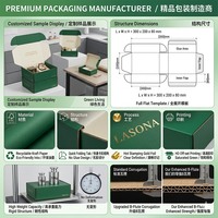 Boîtes d'expédition en carton recyclé écologiques et imperméables avec design personnalisé, logo sur mesure, emballage pour produits de soin personnel, éponge de beauté naturelle