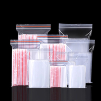 Sac à fermeture éclair en plastique auto-scellant transparent anti-poussière refermable emballage sacs d'étanchéité pour vêtements