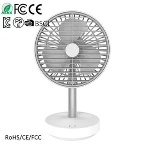 Modern design large capacity rechargeable battery usb desktop fan