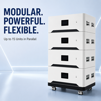 Batterie solaire empilable SOLAN CE 51.2V 314Ah 16kWh pour stockage d'énergie hors réseau, usage agricole commercial