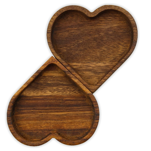 Sản Phẩm Mới Nổ 2 Pcs Óc Chó Nhỏ Hình Trái Tim Bằng Gỗ Khay Gỗ Trái Tim Phục Vụ Đĩa Cho Nhà Văn Phòng Nhà Hàng - Product Image 1
