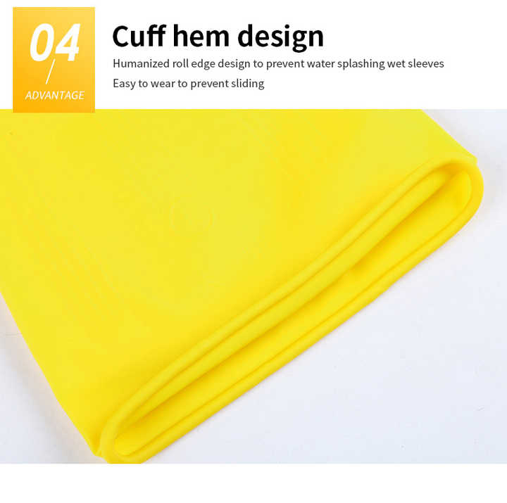 Reusable Waterproof Deep Cleanse Collagen Kitchen Household Latex Rubber Dish Clothes Washing Cleaning Room Glove