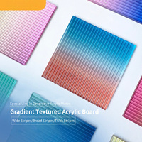 Produits en plastique, artisanat en acrylique, feuilles de plastique - Feuilles d'acrylique texturées colorées - Pour le bricolage, la décoration, la signalétique et les projets artistiques