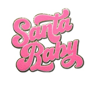Bien diseñado Navidad Santa bebé Chenille parche personalizado moda hierro en parches para decoraciones de ropa - Product Image 2