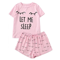 Vêtements de nuit pour femmes, ensemble pyjama en coton, ensemble de vêtements de nuit 2 pièces, vêtements de nuit pour femmes, vêtements de salon, vente à chaud