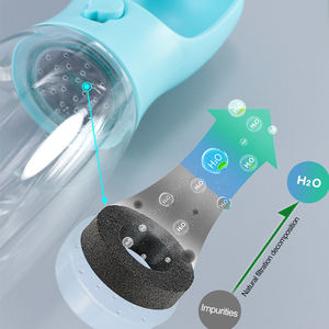 Bestseller 300ml <span class=keywords><strong>Pet</strong></span> Travel Designer 2 in 1 Wasser flaschen Tragbare Trinkbecher Futter flasche <span class=keywords><strong>Pet</strong></span> Dog Wasser flaschen - Product Image 2