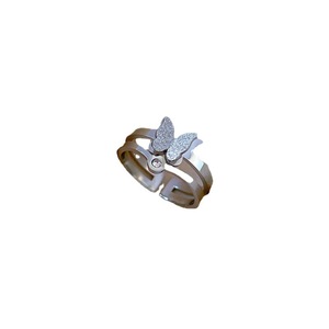 Anello in stile minimalista in acciaio inossidabile Unisex alla moda personalizzato e minimalista anello da mignolo misura 8 incarnato per donna uomo - Product Image 6