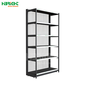 Customized Color Commercial <strong>Metal</strong> Single or Double Side Multi-Layer with Hooks Supermarket Heavy Duty Store <strong>Shelves</strong> - Product Image 5