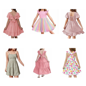 Robe d'été premium pour filles 2026, 0-14 ans, haut en maille de haute qualité, lots mixtes en liquidation, CN;FUJ Modèle 418, prêt à être expédié - Product Image 2