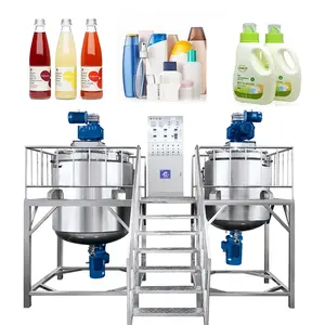 High Shear Shampoo Liquid Soap Making Machine Equipment Double Jacket Cream Liquid Detergent Homogenizer Mixer