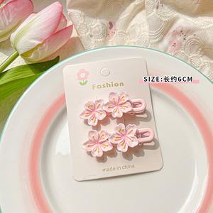 All'ingrosso bella Plumeria forcine per le donne ragazza carino frangia laterale principessa fermagli per capelli per bambini Sakura accessori per capelli - Product Image 3