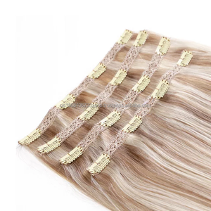 ผมต่อแบบคลิปหนีบออมเบร บาลายาจ  ทำจากผมแท้เรมี่  แบบลูกไม้เนื้อนุ่ม  ดูเป็นธรรมชาติ  นำกลับมาใช้ใหม่ได้ สำหรับผู้หญิง ใช้ได้ทุกวัน - Product Image 2