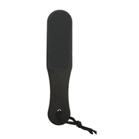 Râpe à pieds professionnelle en bois noir double face portable avec papier de verre fin et rugueux pour éliminer les callosités et les talons fendillés