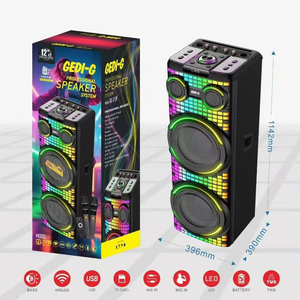 Altavoz DJ Doble de 12 Pulgadas, Altavoz TWS de Gran Potencia con Doble Micrófono Inalámbrico GD-2139 para Fiestas, Exteriores y Hogar - Product Image 4