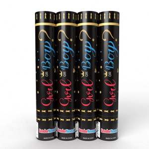 Venta al por mayor 30cm Baby Show Género Revelar Confeti Cañón Niño o Niña Fiesta Popper Cannon - Product Image 2