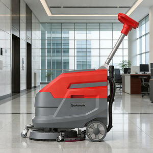 Nouvelle autolaveuse compacte sans fil à conducteur marchant à côté, haute efficacité, avec réservoir de 30L et autonomie de 2-3h pour usage domestique, conception compacte - Product Image 3