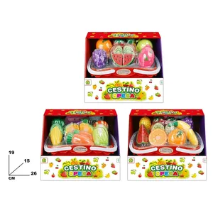 Cestino Spesa Panier de courses pour enfants, ensemble de jouets 26x19x15 cm, pour aliments, légumes et fruits - Product Image 1