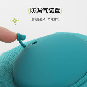 Almohada de Viaje en Forma de U con Tela de Malla 28x26x14cm, Se Infla Mediante Presión, Soporte para el Cuello para Uso en Avión - Product Image 1