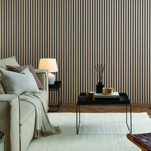 Panneau acoustique insonorisant minimaliste moderne pour chambre à coucher, vente en gros, panneau acoustique en bois Akupanel pour décoration intérieure - Product Image 6