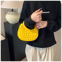 Sac à main en PU gaufré crocodile pour femme, sac à bandoulière avec fermeture éclair et doublure en polyester, vente en gros