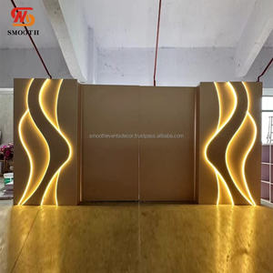 Telón de Fondo Acrílico LED para Escenarios de Bodas y Eventos Grandes, con Múltiples Capas, para Bodas y Fiestas - Product Image 6