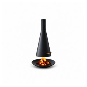 Stufa <span class=keywords><strong>a</strong></span> <span class=keywords><strong>Legna</strong></span> Moderna Nera Autoportante per Interni, Caminetto Decorativo in Acciaio per Riscaldamento - Product Image 1