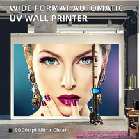 Imprimante murale hybride grand format automatique haute vitesse à jet d'encre UV avec tête d'impression I1600 pour impression murale verticale 3D