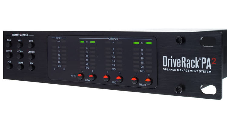 dbx DriveRack PA2 2入力6出力 DSPデジタルオーディオプロセッサー