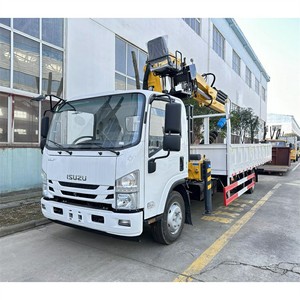 รถบรรทุกติดเครน ISUZU ขนาด 10 ตัน 4x2 พร้อมเครนไฮดรอลิกแบบยืดหดได้ 5 ตัน และสว่านเจาะดินสำหรับขาย - Product Image 2