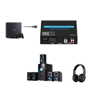 Extracteur audio <span class=keywords><strong>HDMI</strong></span> 2.0B de qualité supérieure avec ARC4K/60HZ 18Gbps Convertisseur audio <span class=keywords><strong>HDMI</strong></span> <span class=keywords><strong>4K</strong></span> HDR3860*2160p - Product Image 4