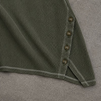 T-shirts personnalisés OEM de haute qualité pour hommes, style streetwear, coupe oversize, en tricot gaufré patchwork, à manches longues, col rond, avec strass
